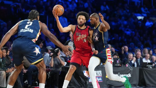 Tim USA Stars juara NBA All Star 2026 setelah mengalahkan tim USA Stripes dengan skor 47-21 pada laga final format baru "U.S. vs. World".