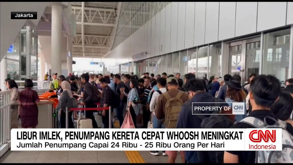 VIDEO: Libur Imlek, Penumpang Kereta Cepat Whoosh Meningkat Tajam