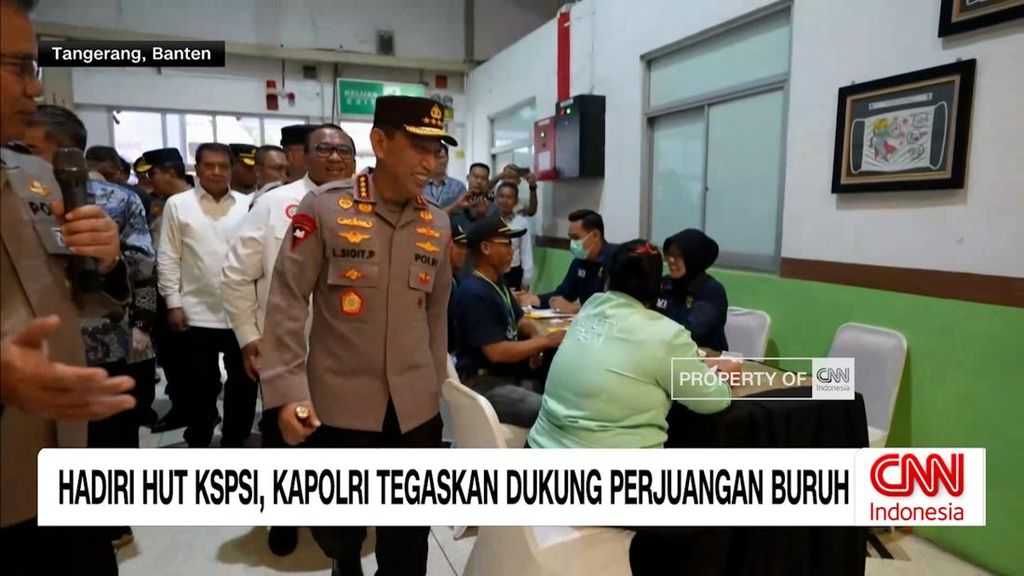 VIDEO: Hadiri HUT KSPSI, Kapolri Tegaskan Dukung Perjuangan Buruh