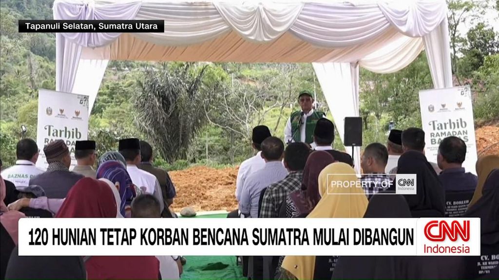 VIDEO: 120 Hunian Tetap Korban Bencana Sumatra Mulai Dibangun