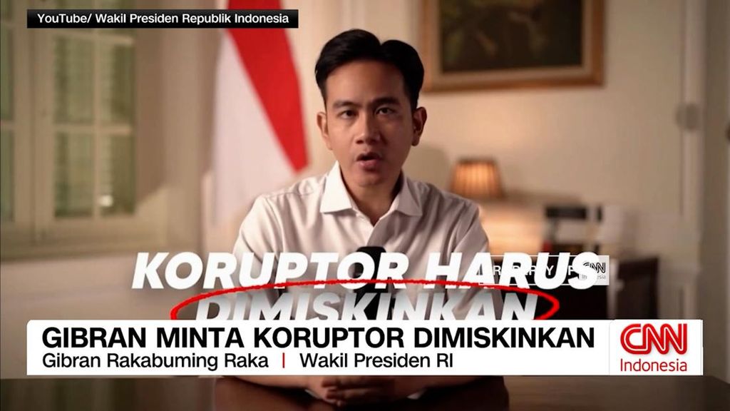 VIDEO: Gibran Minta Koruptor Dimiskinkan