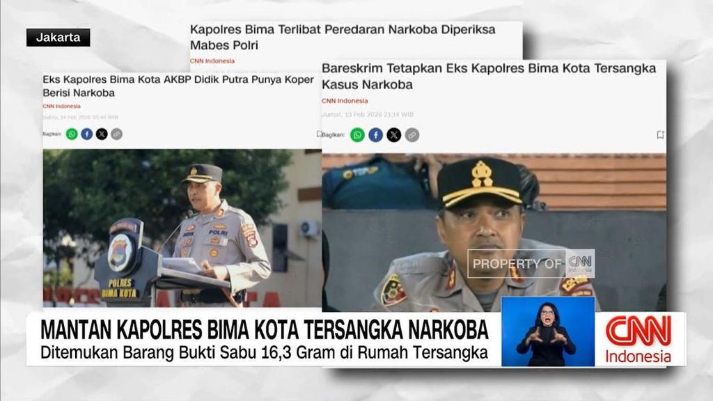 VIDEO: Mantan Kapolres Bima Kota Tersangka Narkoba