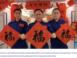 Tak Pulang ke Bumi, Taikonaut China Rayakan Imlek di Ruang Angkasa