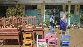 FOTO: Tanggul Jebol di Ciamis, Ratusan Rumah dan Sawah Terendam Banjir