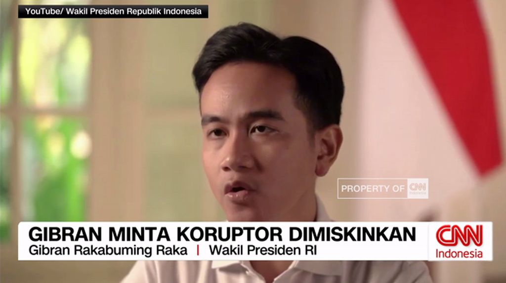 VIDEO: Gibran Minta Koruptor Dimiskinkan