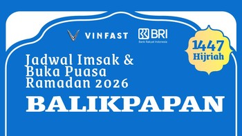 INFOGRAFIS: Jadwal Imsak dan Buka Puasa Ramadan 2026 Balikpapan
