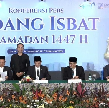 Hasil Sidang Isbat, Pemerintah Tetapkan 1 Ramadan pada Kamis 19 Februari