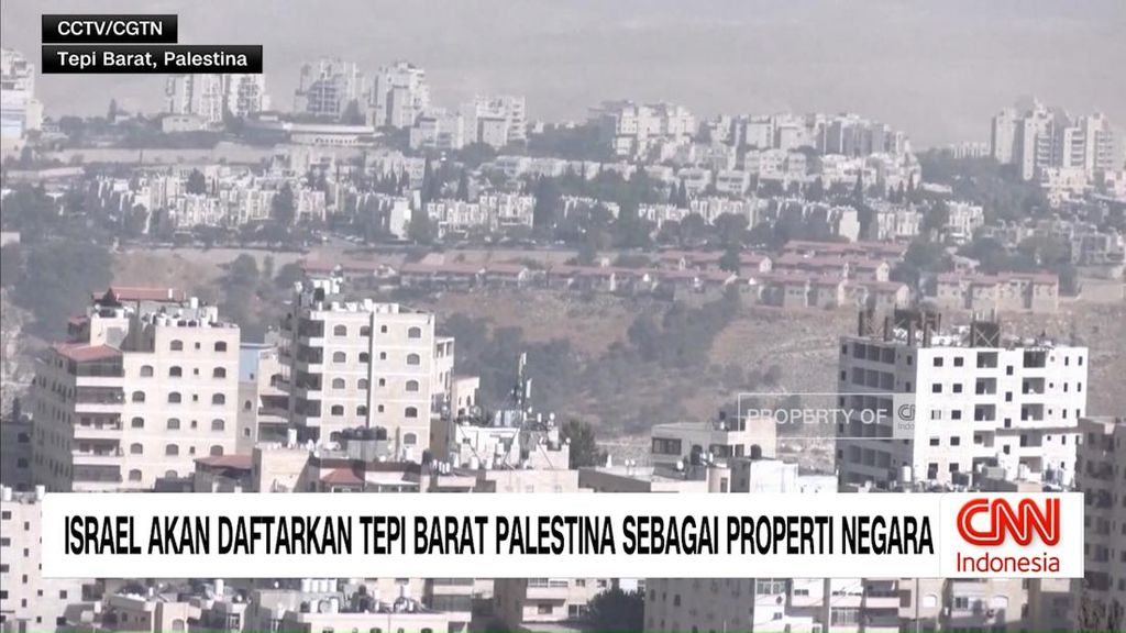 VIDEO: Israel Akan Daftarkan Tepi Barat Palestina Jadi Properti Negara