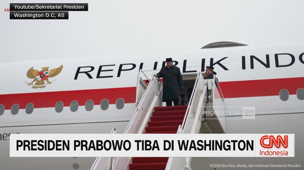 VIDEO: Presiden Prabowo Tiba di Washington