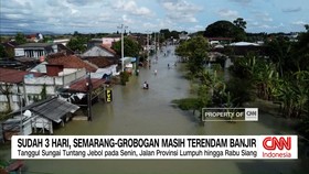 VIDEO: Sudah 3 Hari, Jalur Semarang-Grobogan Masih Terendam Banjir