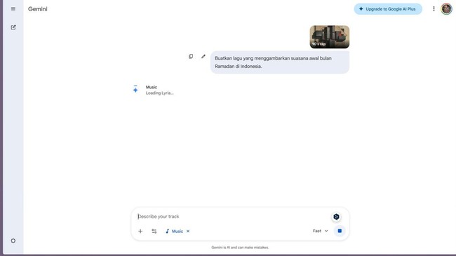 Google merilis model terbaru audio generatornya Gemini Lyria 3 yang bisa membuat musik berdurasi 30 detik hanya dengan teks, gambar, atau video.