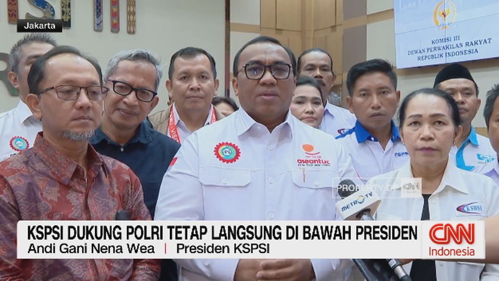 VIDEO: KSPSI Dukung Polri Tetap Langsung di Bawah Presiden