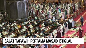 VIDEO: Salat Tarawih Pertama di Masjid Istiqlal