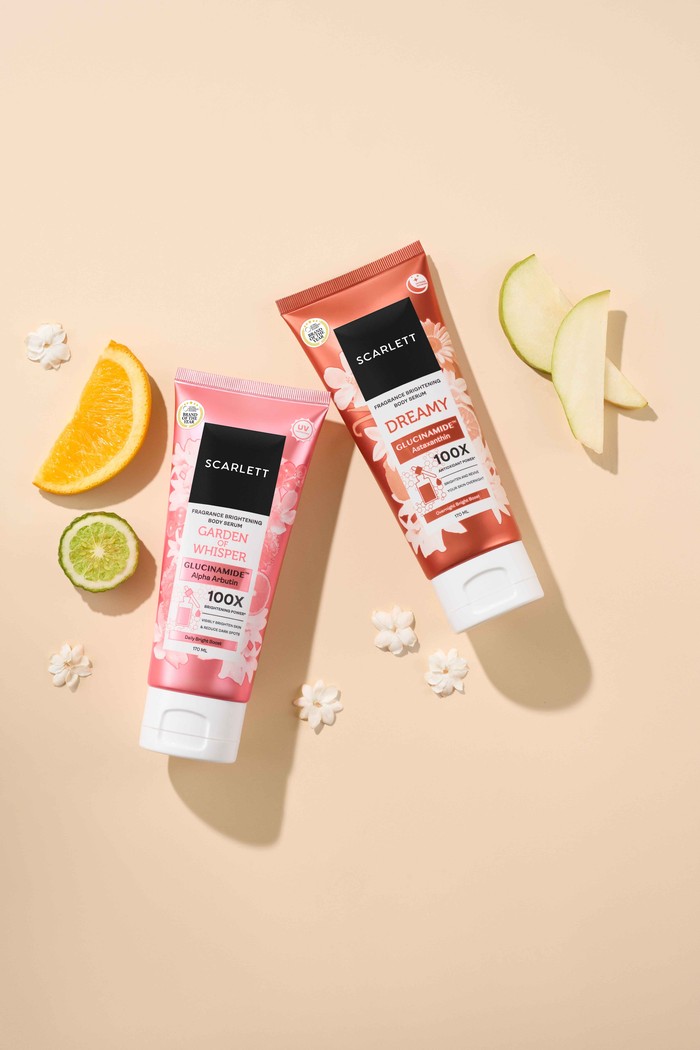 Scarlett meluncurkan Scarlett Fragrance Brightening Body Serum, rangkaian perawatan siang dan malam terbaru sebagai langkah awal kampanye #AntiKulitHaus.