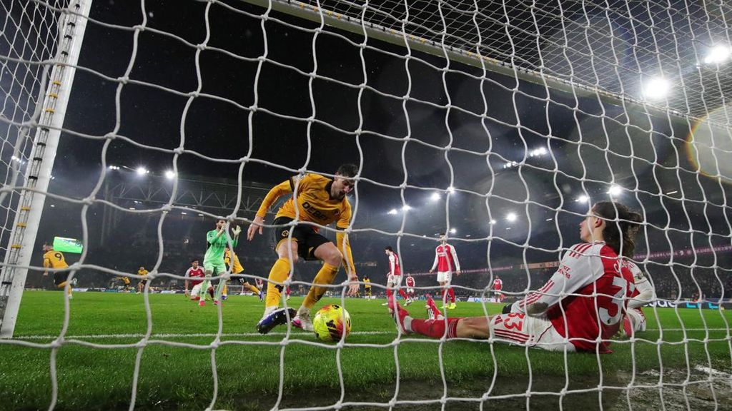 FOTO: Impian Arsenal Dirusak Tim Dasar Klasemen Wolverhampton
