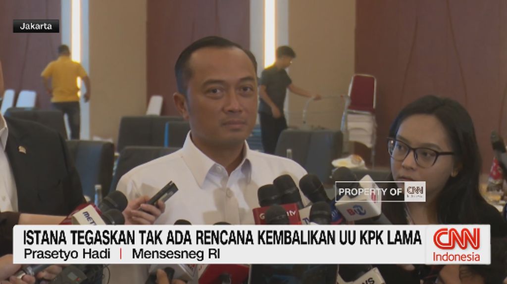 VIDEO: Istana Tegaskan Tak Ada Rencana Kembalikan UU KPK Lama