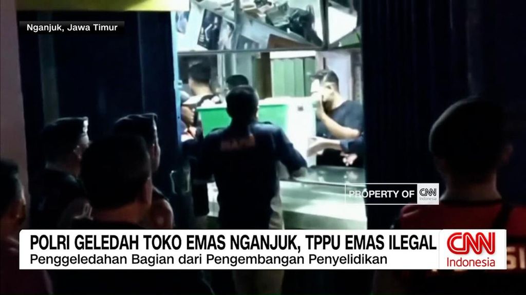 VIDEO: Polri Geledah Toko Emas Nganjuk, Terkait TPPU Emas Ilegal
