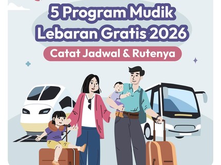 5 Program Mudik Lebaran Gratis 2026, Catat Jadwal & Rutenya