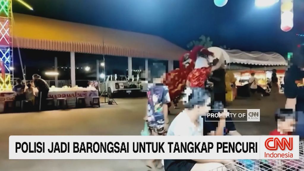VIDEO: Polisi Jadi Barongsai Untuk Tangkap Pencuri