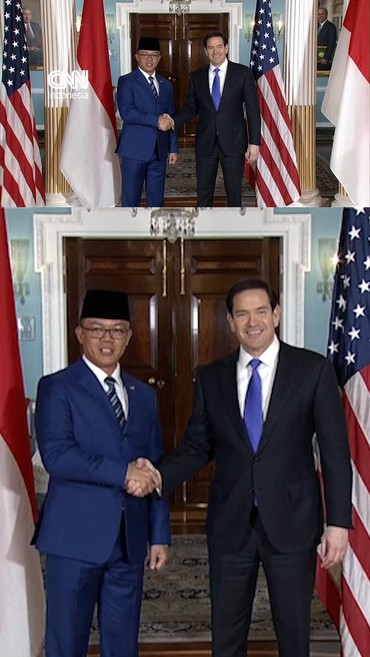 Momen Menlu Sugiono Bertemu Marco Rubio