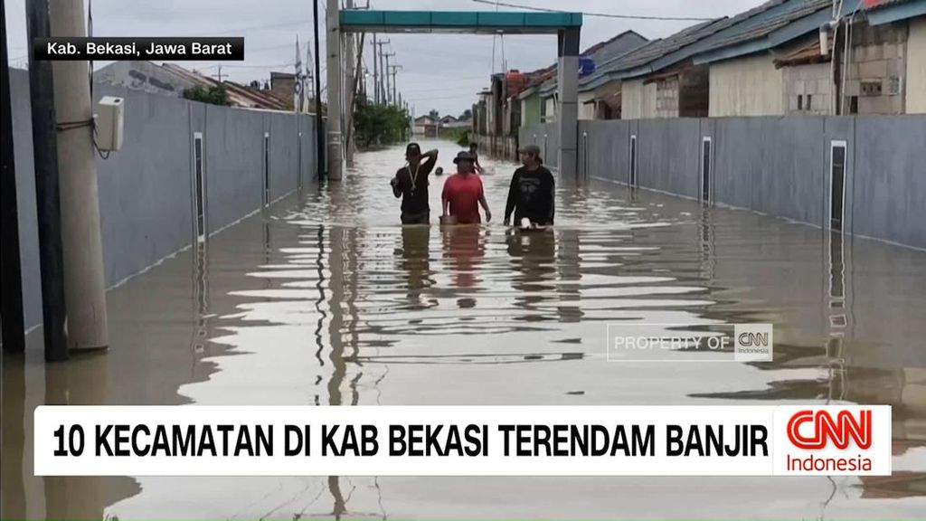 VIDEO: 10 Kecamatan di Kab Bekasi Terendam Banjir