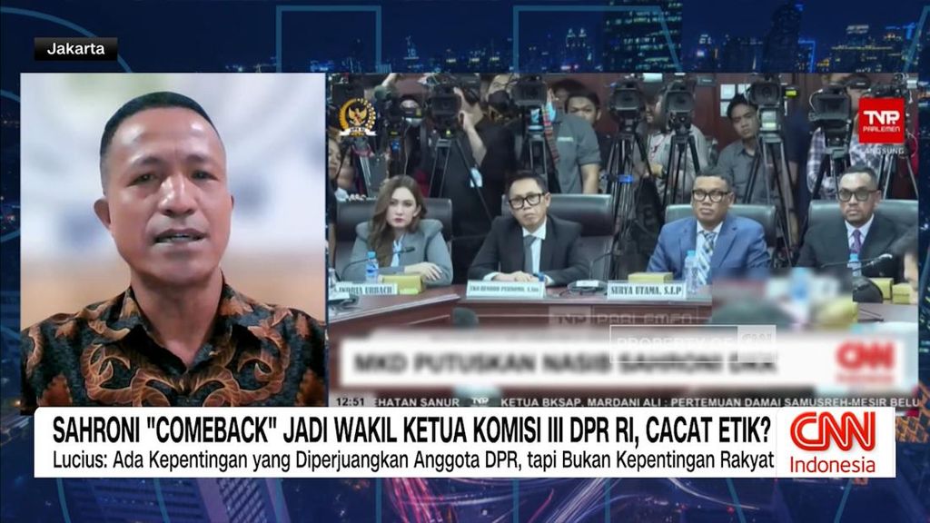 VIDEO: Ahmad Sahroni Kembali Jadi Wakil Ketua Komisi III