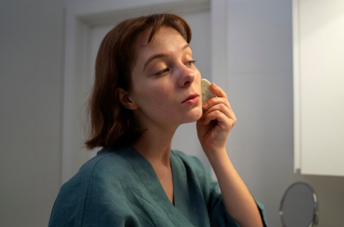 Rutinitas skincare sederhana lebih efektif selama puasa. Fokus pada langkah dasar untuk menjaga kesehatan kulit./ Foto: freepik.com