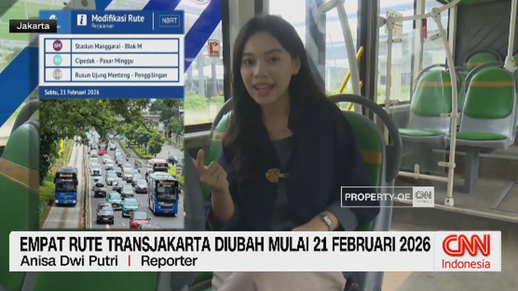 VIDEO: Empat Rute Transjakarta Diubah Mulai 21 Februari 2026