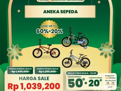 Serbu! Aneka Sepeda Diobral Murah di Transmart Full Day Sale