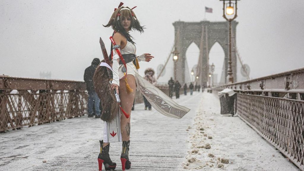 FOTO: New York Diterjang Badai Salju Terparah Sejak 2016