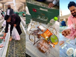 Bukber Tiap Hari! Begini Isi Kantong Takjil di Masjid Nabawi