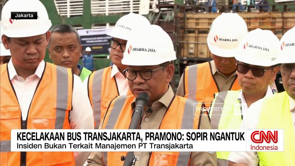 VIDEO: Kecelakaan Bus TransJakarta, Pramono: Sopir Mengantuk