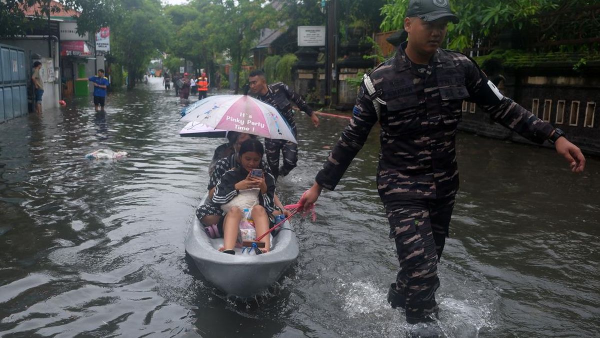 Ada Bibit Siklon 90S, Bali Waspada Hujan Lebat Sepekan ke Depan