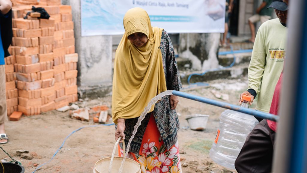 Bantu Korban Banjir Aceh Tamiang, Dupoin Bangun Sumur Bor untuk 300 KK