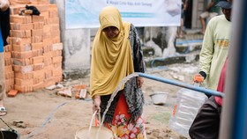 Bantu Korban Banjir Aceh Tamiang, Dupoin Bangun Sumur Bor untuk 300 KK