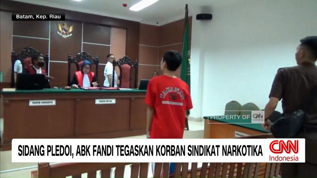 VIDEO:Sidang Pledoi, ABK Fandi Tegaskan Jadi Korban Sindikat Narkotika