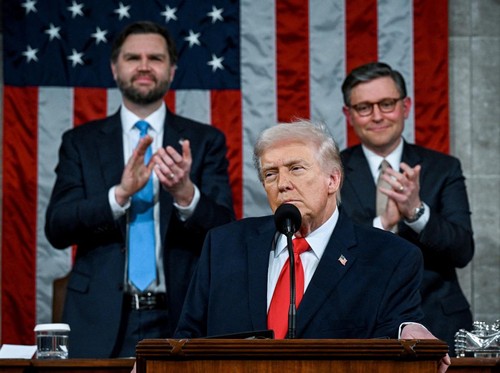 Pidato State of The Union Trump Jadi yang Terpanjang, 1 Jam 47 Menit