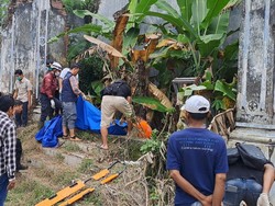 Mayat Ibu-Anak Asal Nganjuk di Bangunan Aspol Jombang Bekas Dibakar