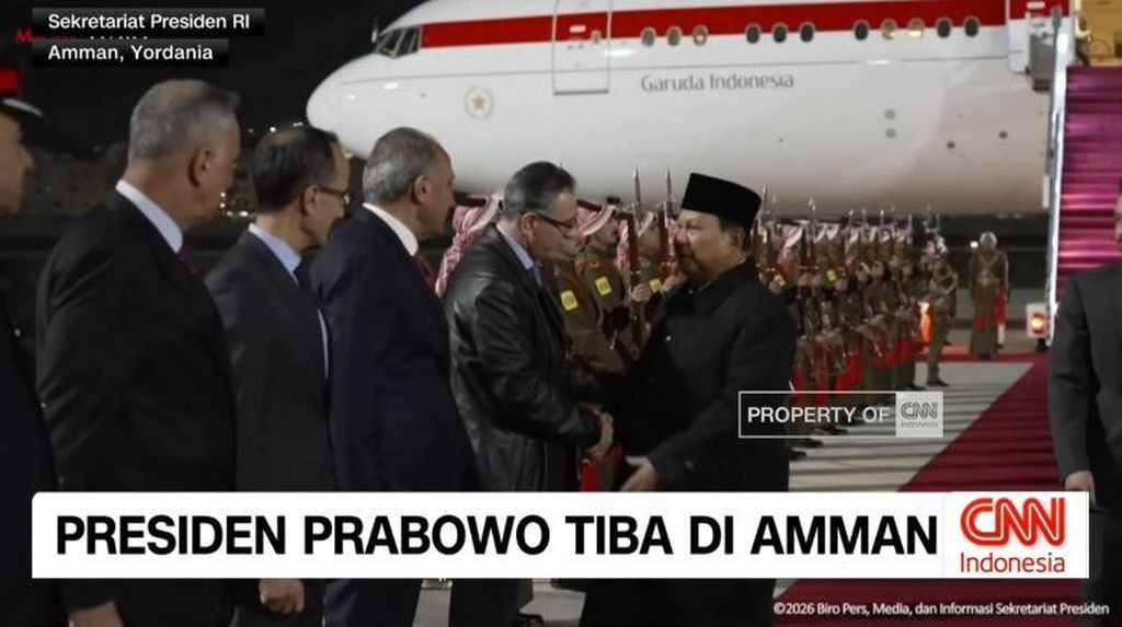 VIDEO: Presiden Prabowo Tiba di Amman