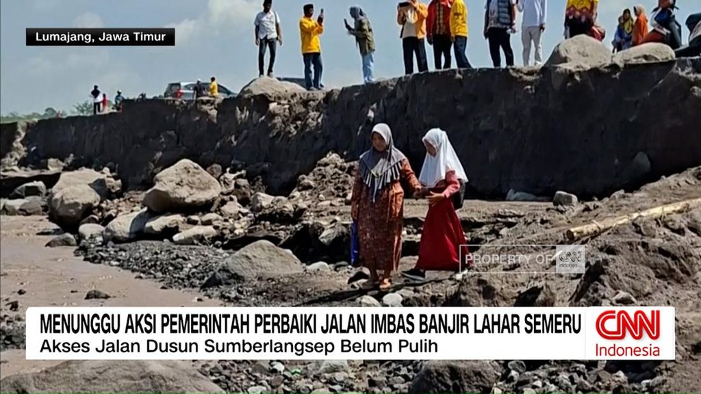 VIDEO: Menunggu Aksi Pemerintah Perbaiki Jalan Imbas Lahar Semeru