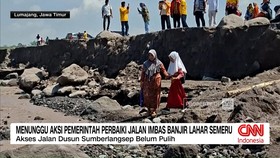 VIDEO: Menunggu Aksi Pemerintah Perbaiki Jalan Imbas Lahar Semeru