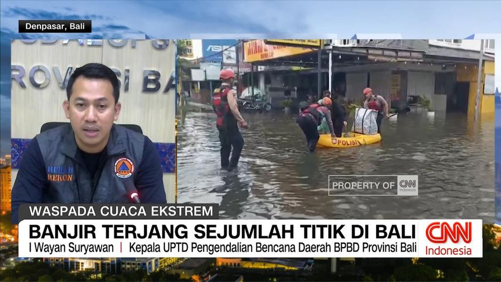 VIDEO: Banjir Terjang Sejumlah Titik di Bali