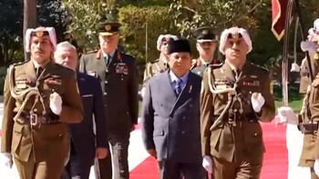 Sambutan Hangat Raja Yordania ke Prabowo di Istana Basman Amman