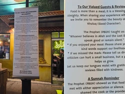 Viral! Spanduk Bazar Ramadan Ingatkan Influencer Beri Ulasan Sopan