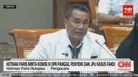 VIDEO:Hotman Minta Komisi III DPR Panggil Penyidik dan JPU Kasus Fandi