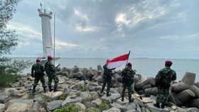 TNI AL Kerahkan Pasukan Marinir Patroli Jaga Perbatasan RI-Singapura