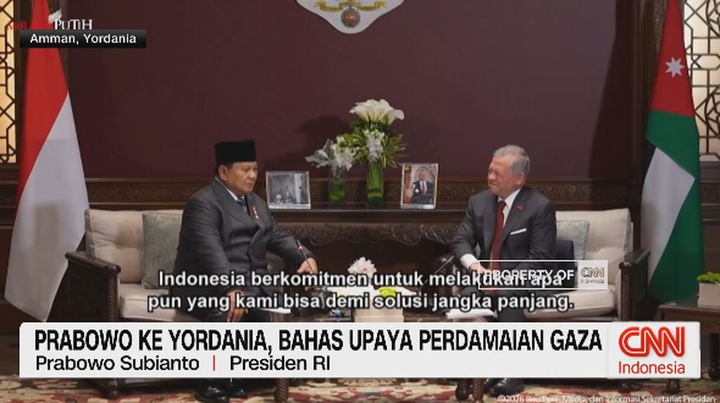 VIDEO: Prabowo ke Yordania, Bahas Upaya Perdamaian Gaza