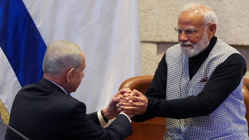 FOTO: PM Modi Tegaskan India Jadi Pendukung Setia Israel di Knesset