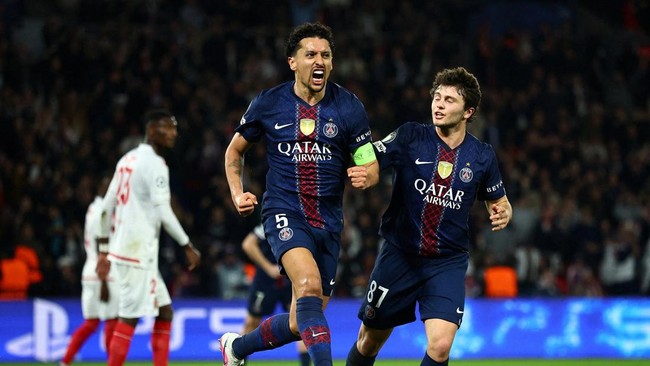 Paris Saint-Germain (PSG) melaju ke babak 16 besar Liga Champions setelah mengatasi perlawanan Monaco pada babak playoff.