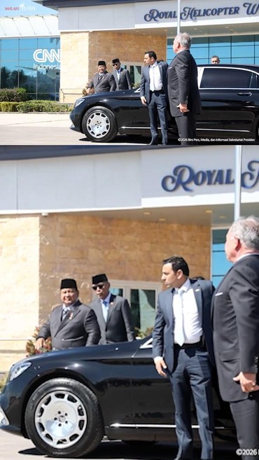 Momen Raja Yordania Sopiri Langsung Prabowo ke Bandara